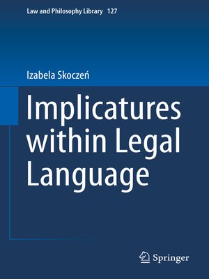 cover image of Implicatures within Legal Language